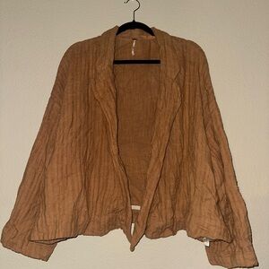 Free People Tan Textured Fabric